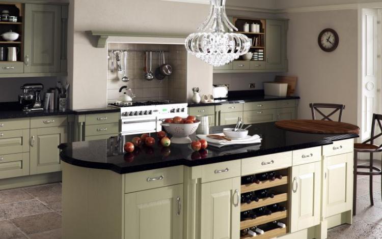 Painted Timber Kitchen Range 
Windsor Classic Painted Sage Green Olive